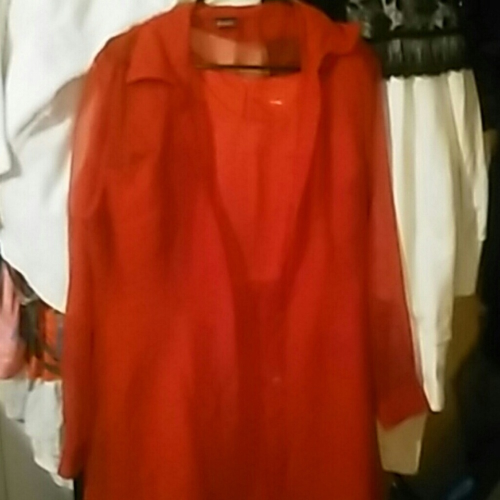 Dress & sheer jacket