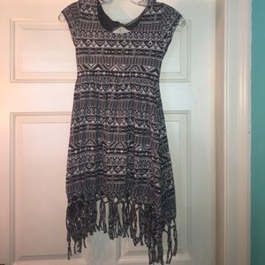 Billabong black and whit Aztec print dress