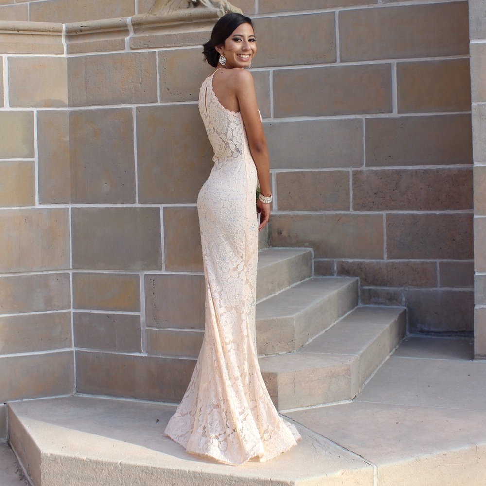 Champagne Prom Dress/ Formal Dress