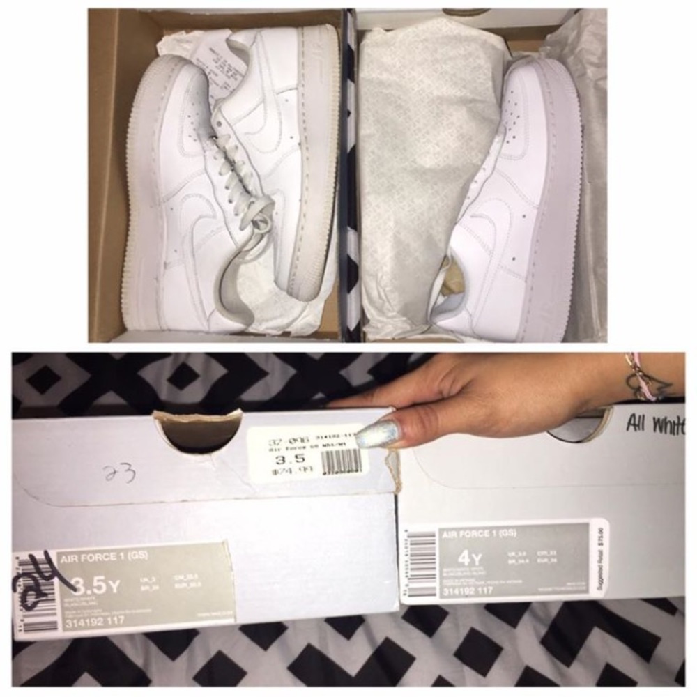 AIRFORCE 1s. SZ 3.5 AND SZ 4!!