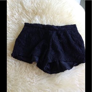 Lace black shorts