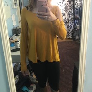 Yellow long sleeve blouse