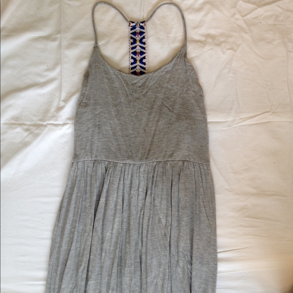 Gray cotton maxi