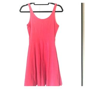 Pink Summer Dress With Half Zip In The Back.