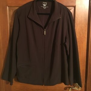 Brown, zenergy sport/yoga jacket by Chicos