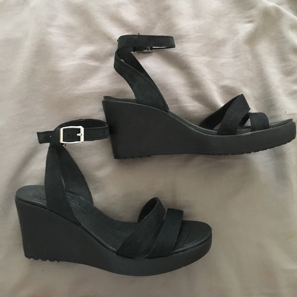 Crocs Strap Wedges - WORN ONCE!