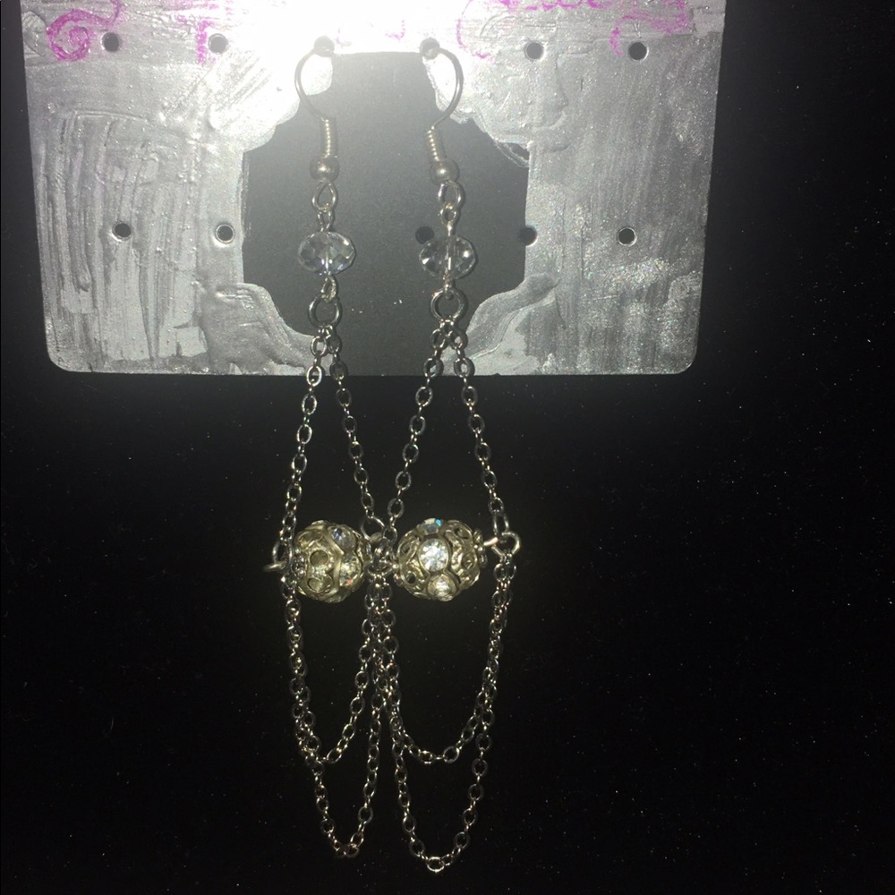 Crystal earrings - Picture 2 of 2