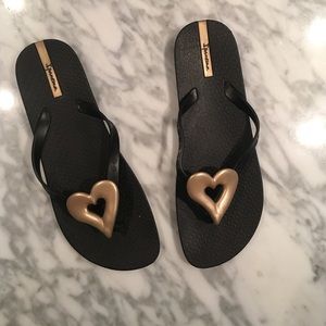 Ipanema Heart Flip Flop Thong Sandals