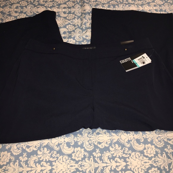 Style & Co Navy Capri Trouser Pants Size 16 - Picture 3 of 4