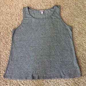 J. Jill Weatever Black/White Tank Top, Large