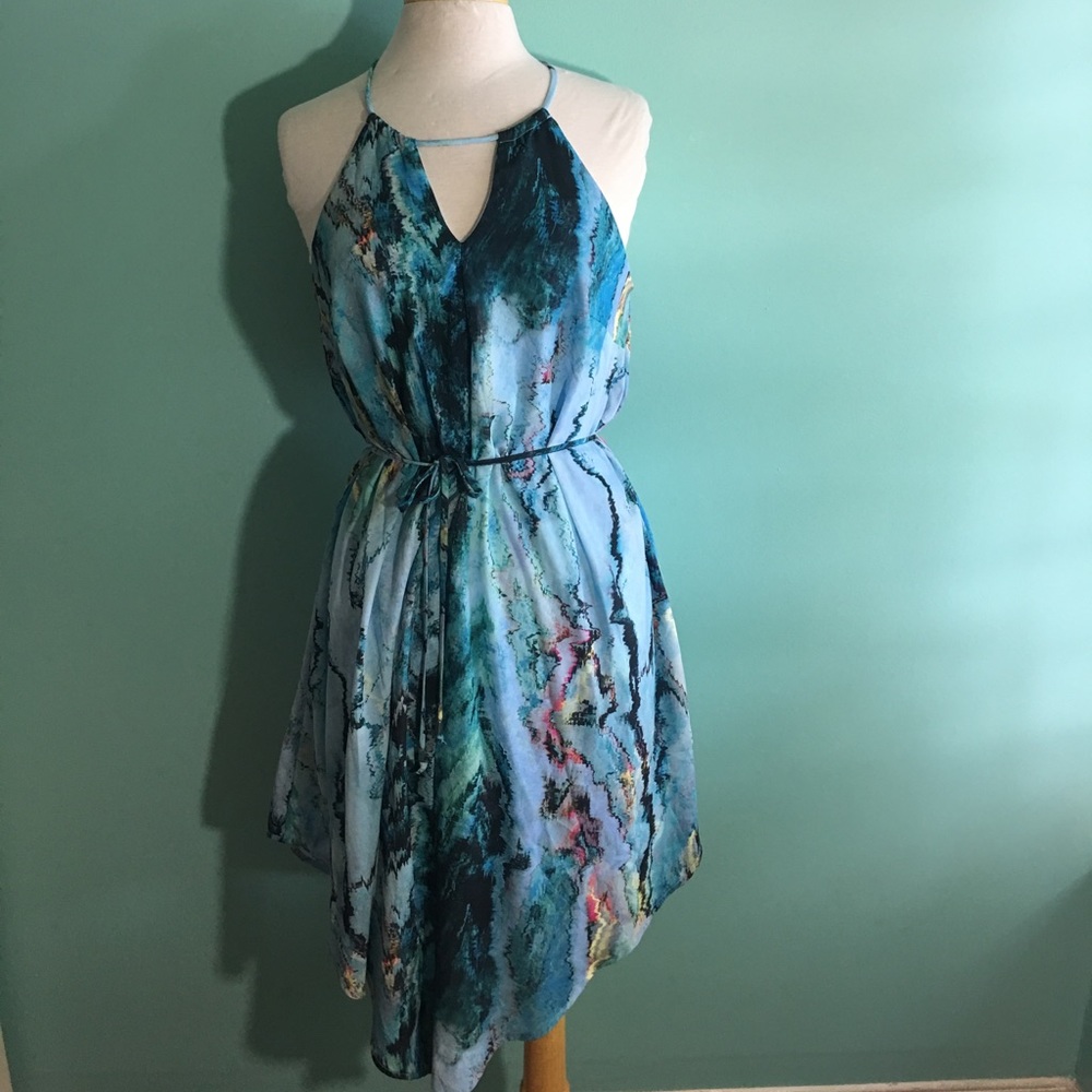 Mossimo Turquoise Sea Inspired Sun Dress