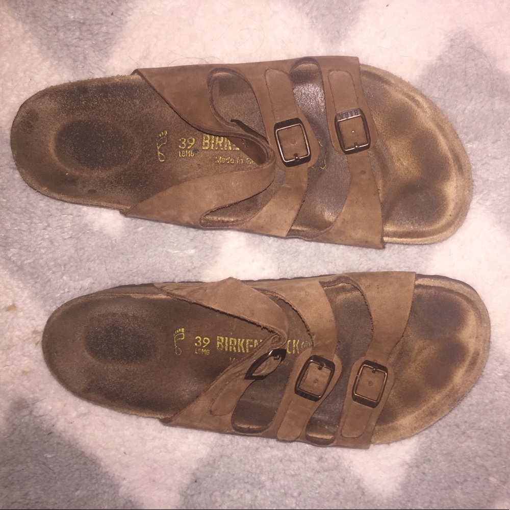 Birkenstock slip on sandals! (Lightly worn)