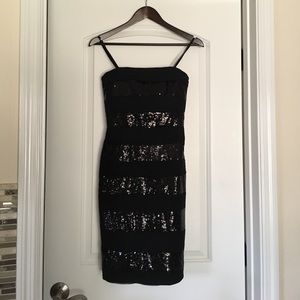 Calvin Klein sequined dress with spaghetti straps
