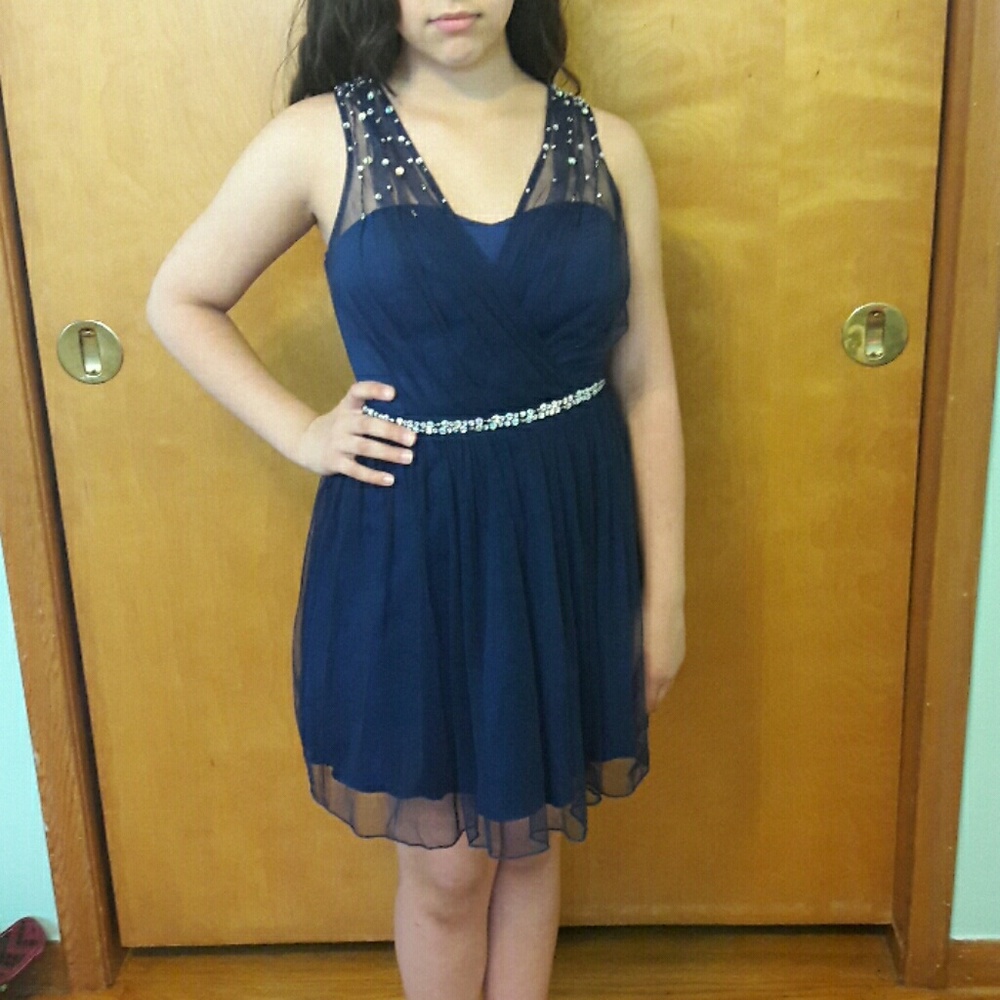 Blue dress