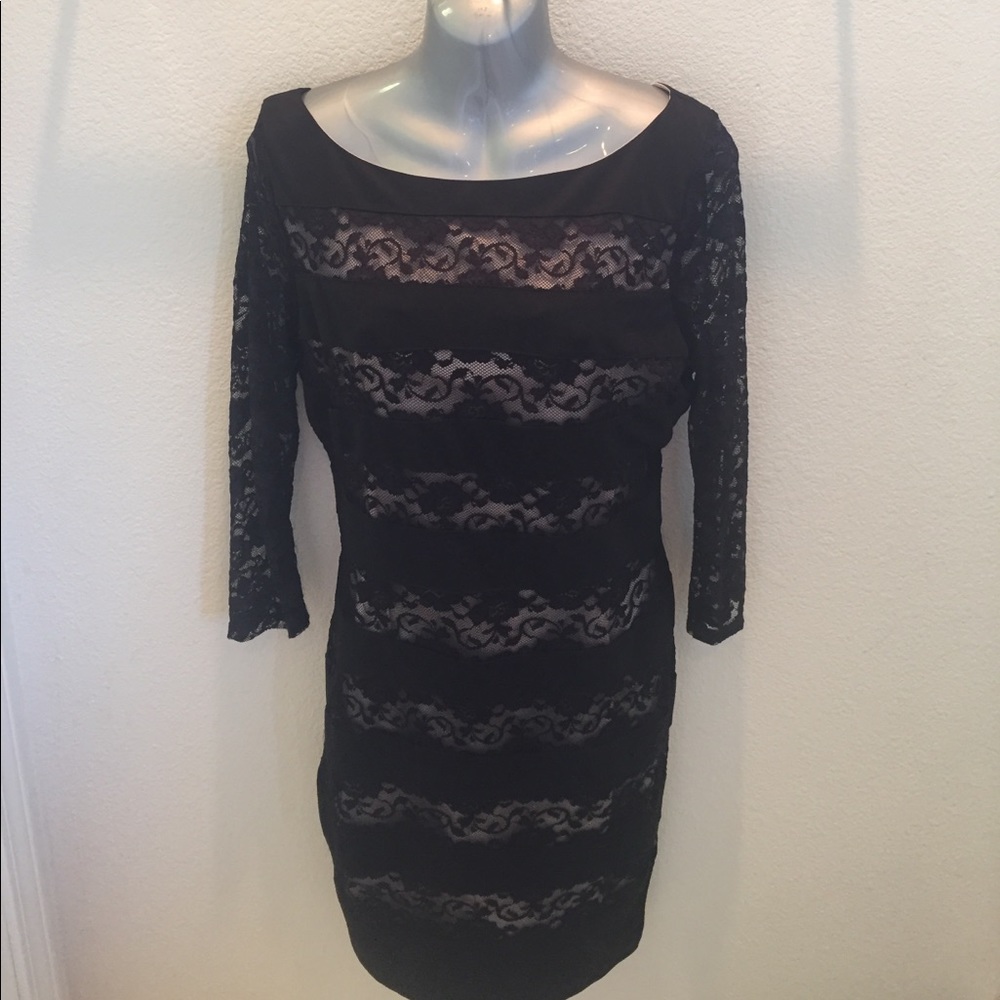 NIKIBIKI BLACK LACE DRESS