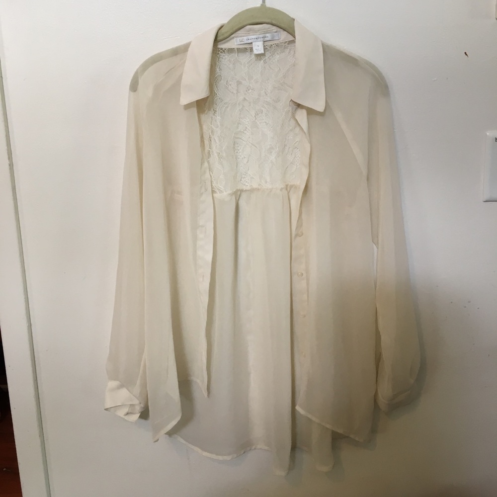 Sheer Button down - Picture 1 of 2