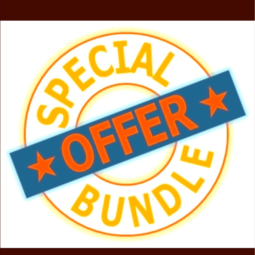 25%💕💕off bundle deal for the next 2 hours!!!😘😍