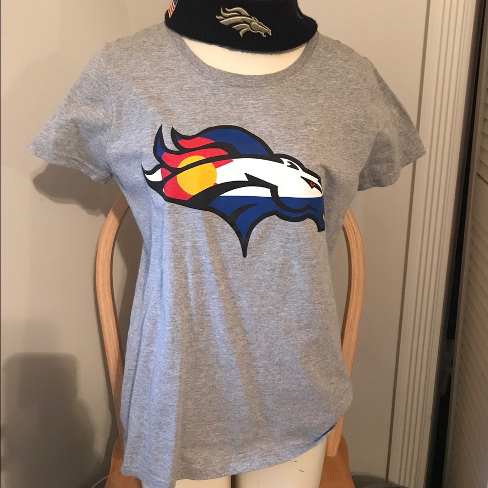 Denver Broncos Colorado logo women's tee