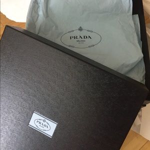 Prada box and tissue paper