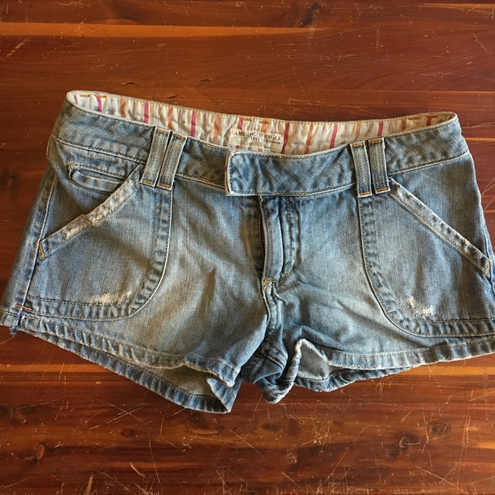 American eagle jean shorts