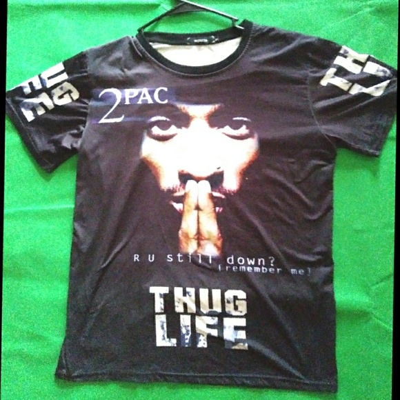 2 Pac thug life t-shirt - Picture 1 of 3