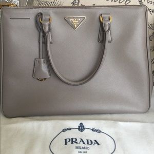 Prada Saffiano Double Zip Bag