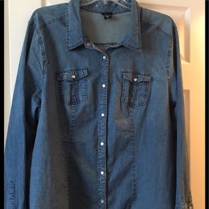 Torrid Denim Snap button shirt