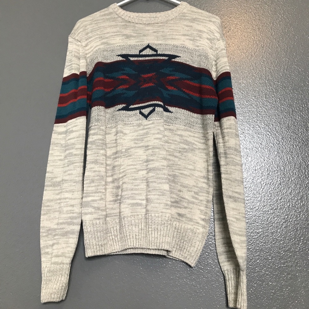 Aztec crew neck sweater