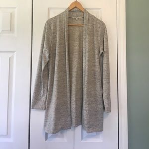 Charlotte Russe Tunic Length Open L Cardigan