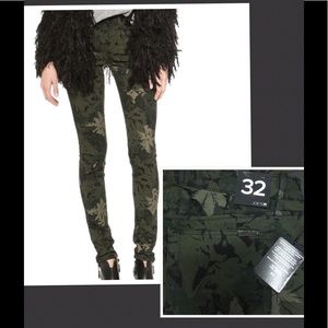 Joe's Jeans Floral Camouflage Skinny Jeans