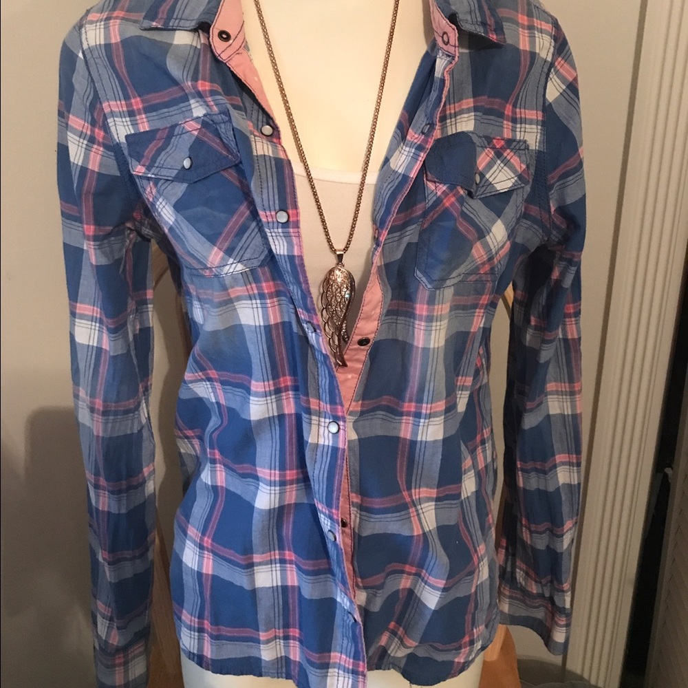 Arizona Jean Co plaid long sleeve