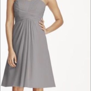 Short Chiffon Mercury Bridesmaids Dress