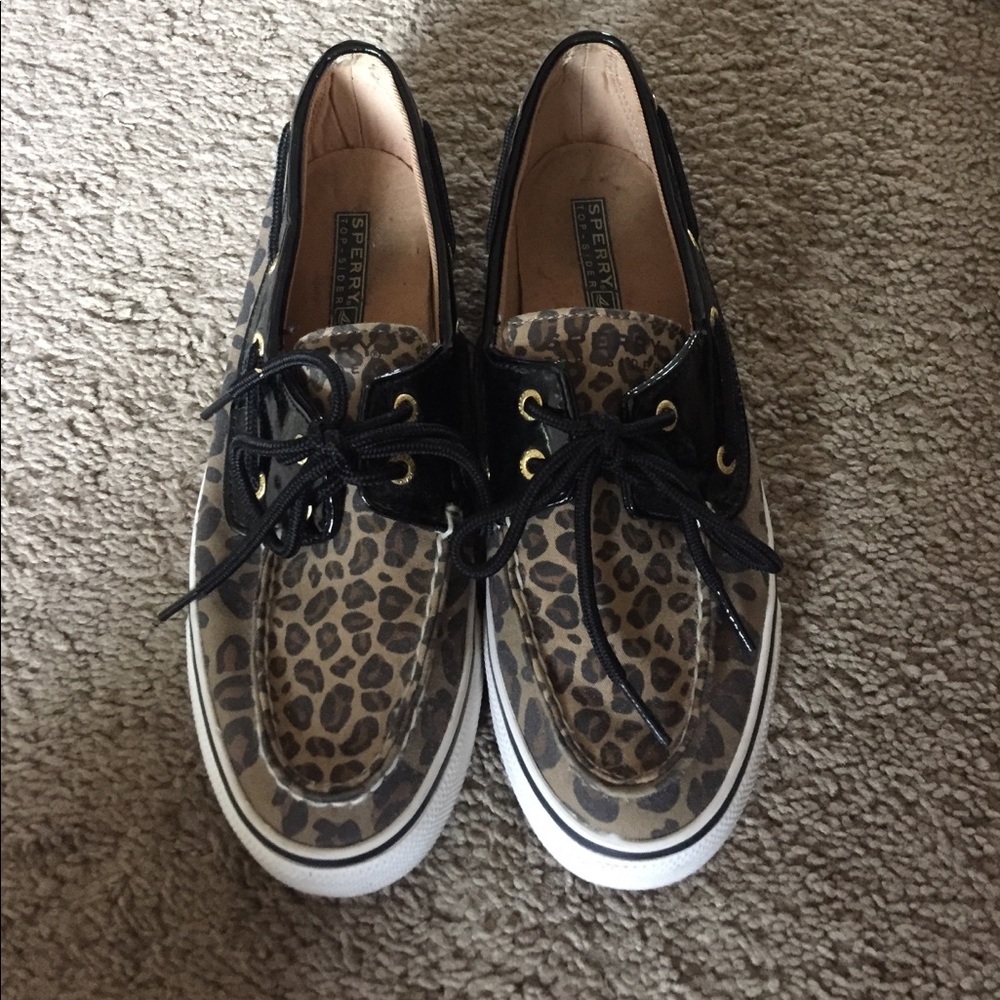 Cheetah print Sperry Top Sider