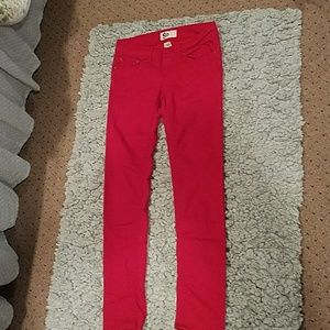 Red jeans