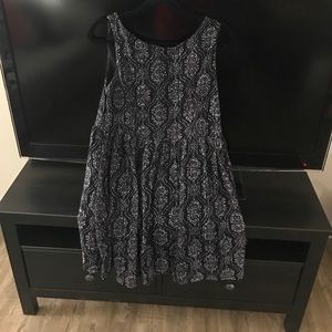 black/white lace above knee dress