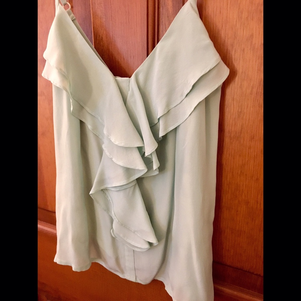 New without tags! Light mint color ruffle top