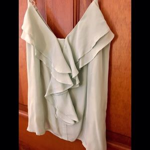New without tags! Light mint color ruffle top