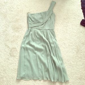 Sage green bridesmaid dress
