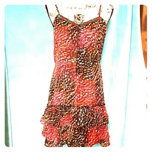 Xhilaration ruffled spaghetti strap dress