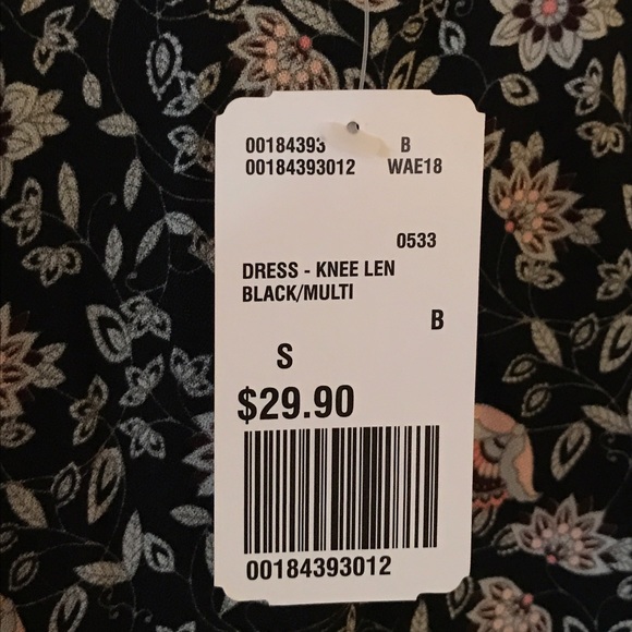 Forever21 Black & White Fringe Trim Modi Dress NEW - Picture 3 of 3