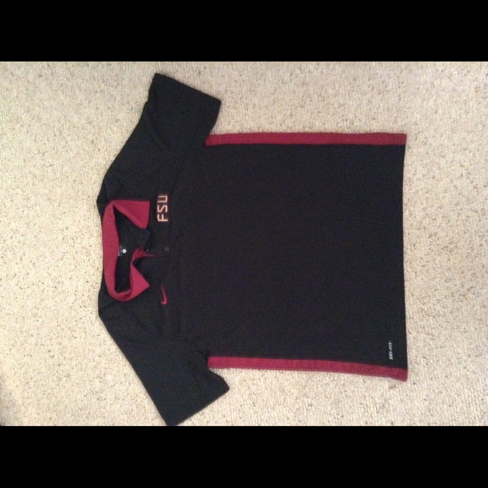 L FSU Nike Dri Fit Polo