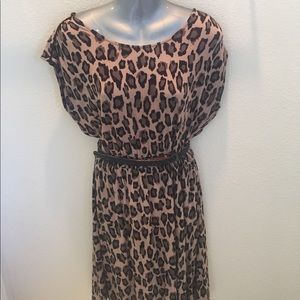 LOFT, LEOPARD PATTERN DRESS