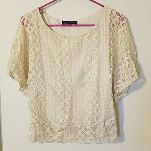 White lace top