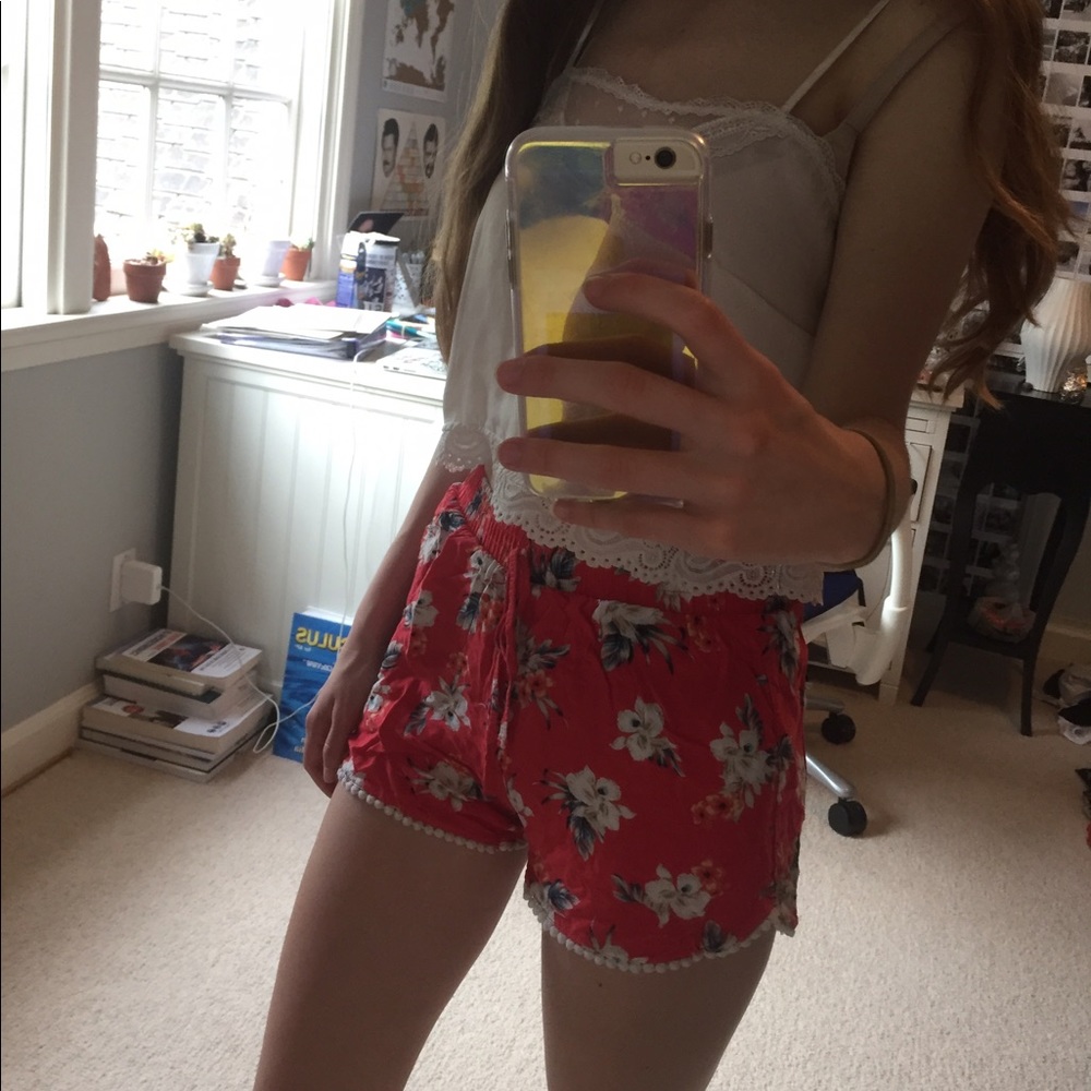 Floral Hollister Shorts