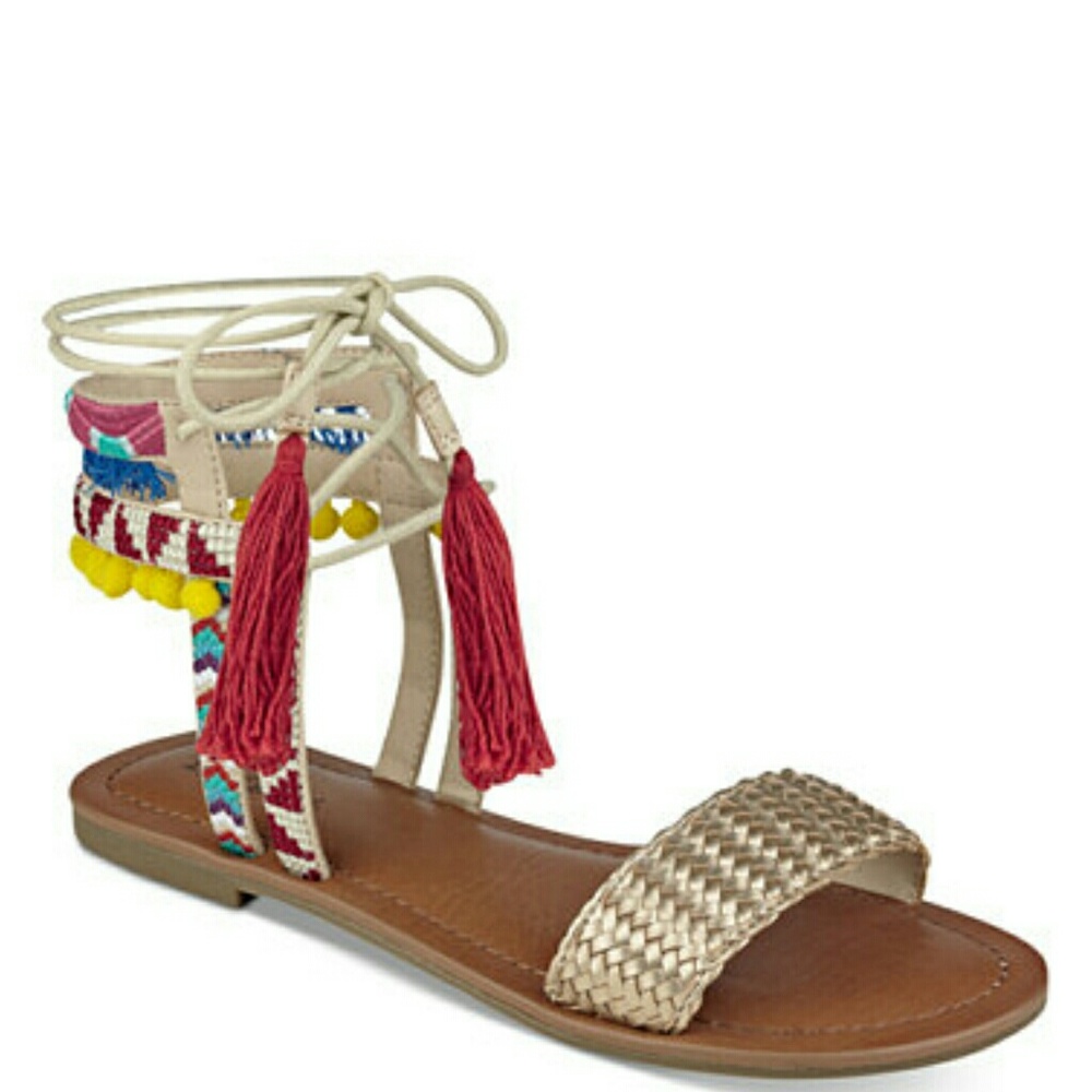 *SOLD*NEW INDIGO RD. GOLD MULTI LL SANDALS