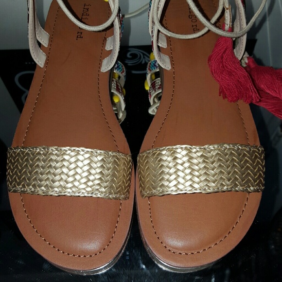 *SOLD*NEW INDIGO RD. GOLD MULTI LL SANDALS - Picture 8 of 8