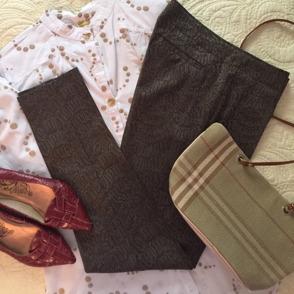 Dress slacks in browns by Cynthia Rowley - Picture 1 of 5