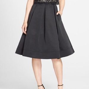 Beautiful Faille Midi Skirt by Eliza J