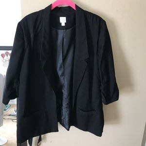 Black 3/4 Lauren Conrad blazer