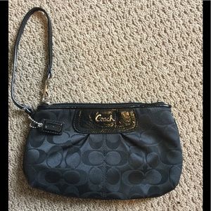 Black Coach wristlet